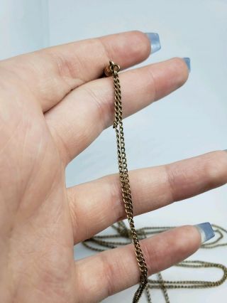 Antique Victorian Yellow Gold Filled Pocket watch Chain Fob 24 