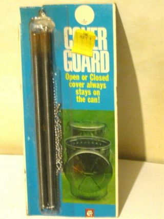 Vintage Cover Guard Metal Garbage Can Lid Latch Holder.