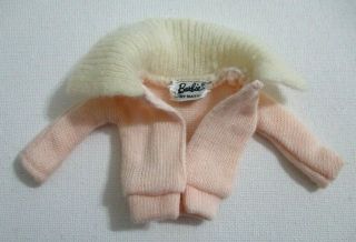 Vintage Barbie 1960s Pak Pink Cardigan Sweater