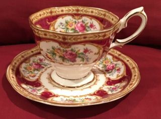 Vintage Royal Albert Lady Hamilton Teacup And Saucer