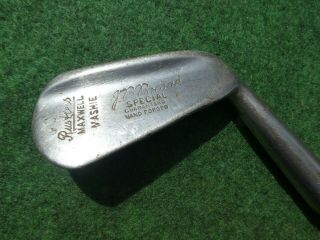 Playable Vintage Hickory Maxwell Mashie Sw C7 Antique Old Golf Memorabilia