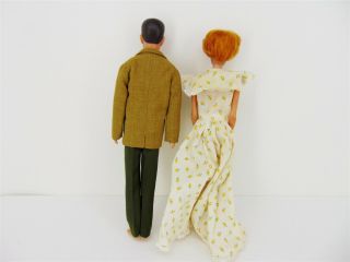 Two Vintage 1960s Barbie and Ken Dolls with Outfit 3