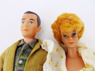 Two Vintage 1960s Barbie and Ken Dolls with Outfit 5