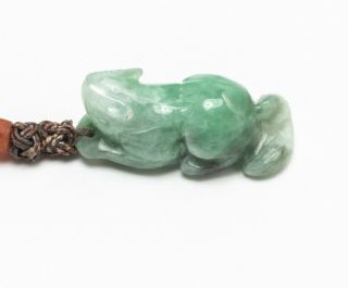 19th Manchu Style Chinese Antique Jade Stone Prayer Beads 2