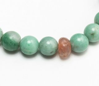 19th Manchu Style Chinese Antique Jade Stone Prayer Beads 5