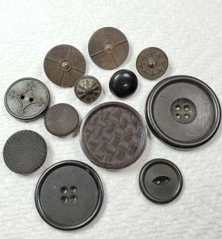 Antique Goodyear Hard Rubber Buttons