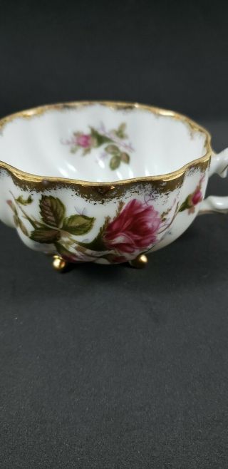 Vintage Relco Antique 3 Footed Hand Painted Gold Trim Porcelain Tea Cup Japan 5