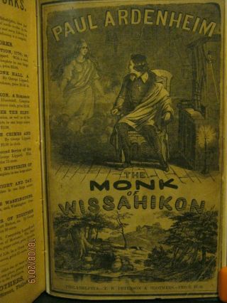 Antique - The Monk Of Wissahikon - George Lippard - 1876