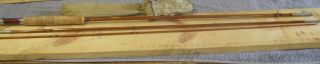 Vintage South Bend Hch Or C Bamboo Fly Fishing Rod 47 - 9 9 Ft 3 Piece