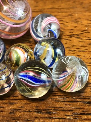 15 Antique German Hand Made Marbles. 4