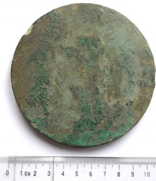 A4031,  China Large Ancient Bronze Mirror with Flowers,  Later Tang Dynasty AD 900 2