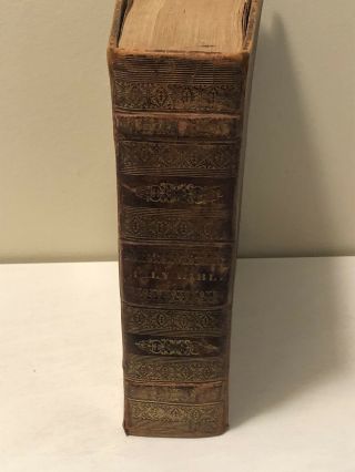 Antique 1828 Holy Bible Old & Testaments The Apocrypha Stereotyped Boston