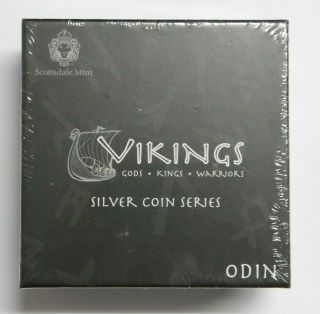 2015 $2 Niue Vikings Series Odin 2 Oz Silver High Relief Antique Rimless