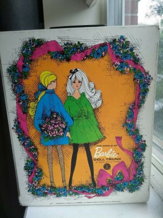 Vintage 1968 Color Magic Barbie Doll Case / Barbie Doll Trunk / Mattel