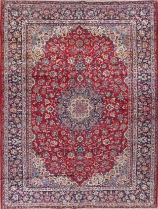 Vintage Traditional Floral Najafabad Oriental Area Rug Hand - made Carpet 10x13 2