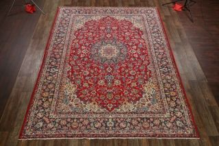 Vintage Traditional Floral Najafabad Oriental Area Rug Hand - made Carpet 10x13 3