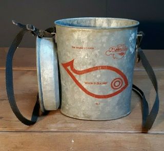 Old Vtg My Buddy The Anglers Choice Wade In Bucket Live Bait Container