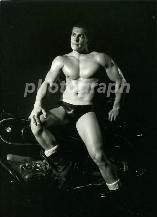Vintage Helmut Riedmeier Scott Of London Bodybuilder B&w Male Photograph