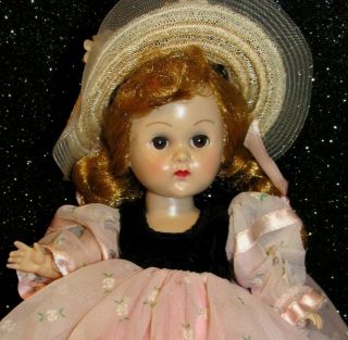 Vintage Vogue MLW Ginny Doll Tiny Miss 1956 REDHEAD in DEBS 6073 OUTFIT EUC 2