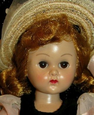 Vintage Vogue MLW Ginny Doll Tiny Miss 1956 REDHEAD in DEBS 6073 OUTFIT EUC 3