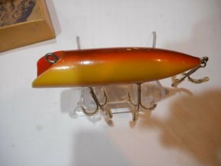 South Bend Bass - Oreno 973 In Intro Box Combo good color Vintage Wood Lure 5
