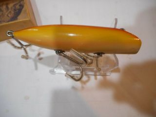 South Bend Bass - Oreno 973 In Intro Box Combo good color Vintage Wood Lure 7