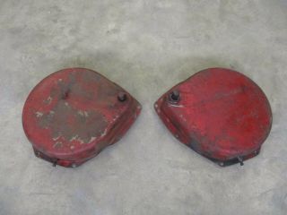 Ih Farmall M Brake Covers With Bands Pair Antique Tractor
