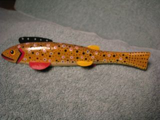 Leon Turner,  Cadillac Style Trout Fish Decoy For Spear Fishing 1980