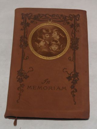 Antique Book Leather In Memoriam Tennyson Poetry Hm Caldwell York Literature