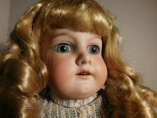 24 " Antique Germany Armand Marseille Bisque & Leather Body Doll Am 370
