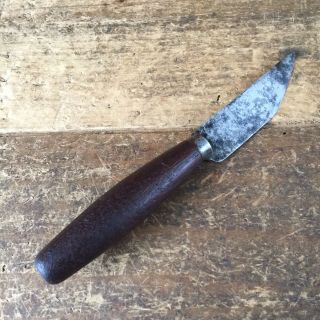 Vintage Hand Tools ERNST BROTHERS LEATHER KNIFE Carbon Steel Old Antique 135 2