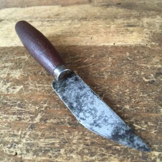 Vintage Hand Tools ERNST BROTHERS LEATHER KNIFE Carbon Steel Old Antique 135 3