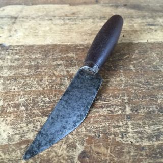 Vintage Hand Tools ERNST BROTHERS LEATHER KNIFE Carbon Steel Old Antique 135 4