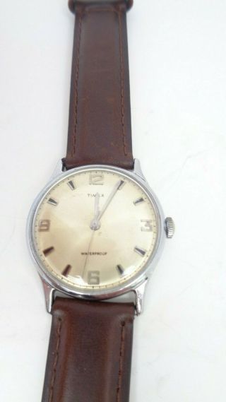 Vintage 1969 Timex Marlin 2017 2469 Serviced And Keeping Time