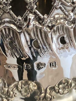 Antique George V sterling Silver Bottle Coasters 9