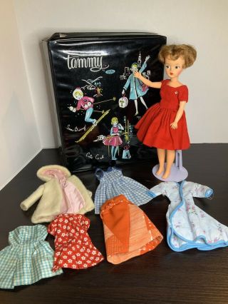 Vintage Tammy Doll With Case Clothes Clone Homemade