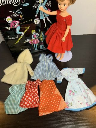 Vintage Tammy Doll With Case Clothes Clone Homemade 2