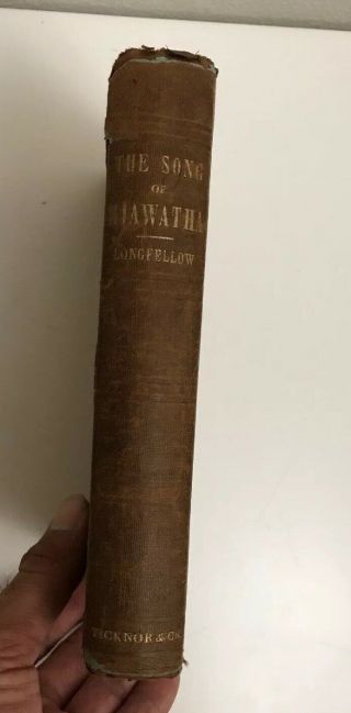 Antique The Song Of Hiawatha by Henry Wadsworth Longfellow 1855 1st Edition 2