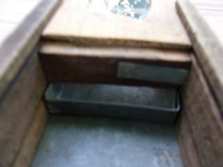 Antique - Vintage wooden pine Bee Box Beekeeping With Glass Window. 4