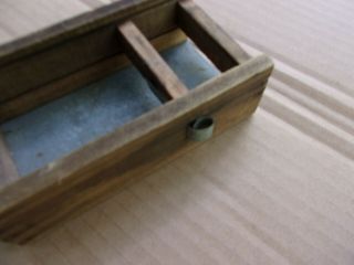 Antique - Vintage wooden pine Bee Box Beekeeping With Glass Window. 5
