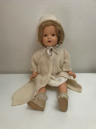 ANTIQUE BISQUE DOLL WITH TEETH AND SLEEPY EYES SHIRLEY TEMPLE 3