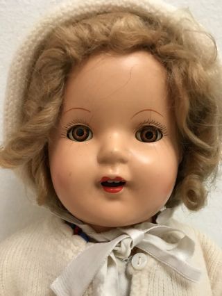 ANTIQUE BISQUE DOLL WITH TEETH AND SLEEPY EYES SHIRLEY TEMPLE 4