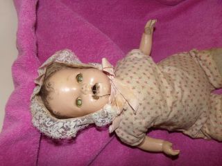 CREEPY ANTIQUE DOLL 23 INCHES TALL 3