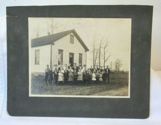 1912 Antique Photo Berlin Somerset Co.  Pa Pennsylvania Genealogy School House