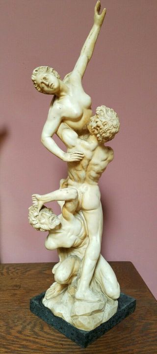 Rare A Santini Large 19 " Nude Sculpture Originally By Giambologna