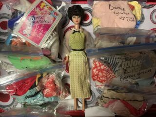 VINTAGE Black Bubble cut Barbie doll Patent Pending With Clothes And Accessor 2