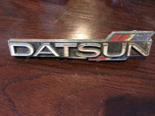 Datsun Grille Emblem Decal Rare Badge Antique Vintage