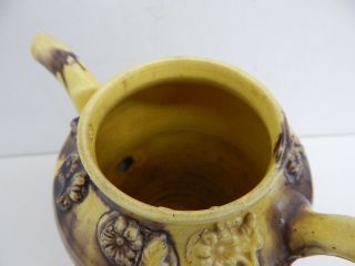 Antique French Sarreguemines Coffee Pot or Chocolate Pot - Faience 6