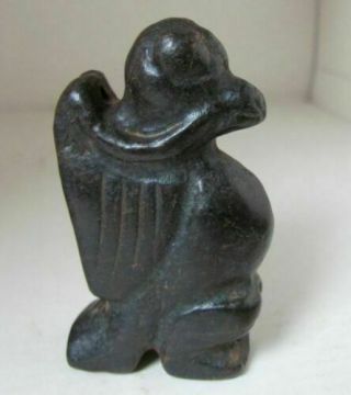 2.  9 " Hongshan Culture Hand - Carved Dove Carving Meteorite Amulet Pendant