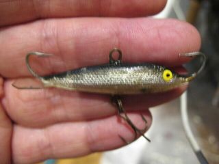 Vintage Rapala Jigging 2 1/2 Inch Silver Ice Fishing Jig From My Uncle 